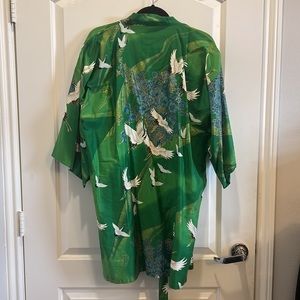 Beautiful Green cotton Japanese kimono/robe